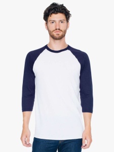 UNISEX POLY-COTTON 3/4 SLEEVE RAGLAN T-SHIRT - Img 2