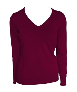 WOMEN’S V-NECK FINE GAUGE COTTON PULLOVER - Img 6