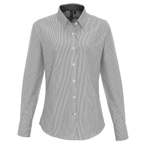 WOMEN'S COTTON RICH OXFORD STRIPES SHIRT - Img 2