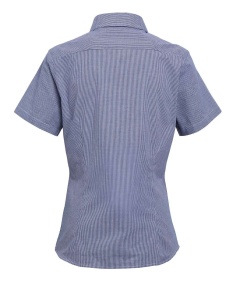 WOMEN'S SHORT SLEEVE GINGHAM MICROCHECK SHIRT - Img 9