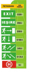 Corp iluminat siguranta LED, marca ESCAPE CIS-L02 - Img 6