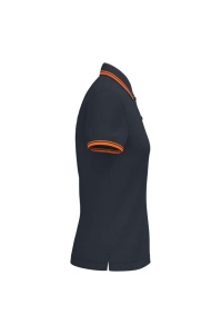 LADIE'S SHORT-SLEEVED POLOSHIRT WITH CONTRASTING PIPING - Img 36