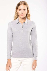 LADIES' LONG SLEEVE JERSEY POLO SHIRT - Img 2