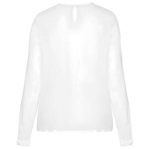 LADIES' LONG-SLEEVED CREPE BLOUSE - Img 4