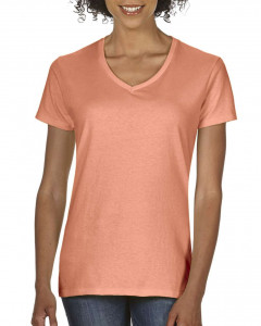 LADIES' MIDWEIGHT V-NECK TEE - Img 7