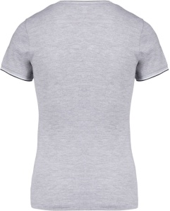 LADIES' PIQUÉ KNIT V-NECK T-SHIRT - Img 9