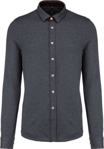 LONG-SLEEVED JACQUARD KNIT SHIRT - Img 3