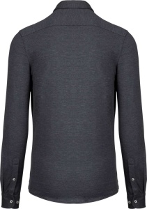 LONG-SLEEVED JACQUARD KNIT SHIRT - Img 5