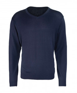 MEN'S KNITTED V-NECK SWEATER - Img 2