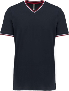 MEN'S PIQUÉ KNIT V-NECK T-SHIRT - Img 10