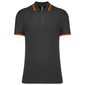 MEN'S SHORT-SLEEVED POLOSHIRT WITH CONTRASTING PIPING - Img 3