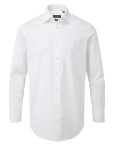 MEN'S STRETCH-FIT COTTON POPLIN LONG SLEEVE SHIRT - Img 7