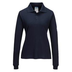 Modaflame Knit FR Cămașă polo cu mânecă lungă pentru femei