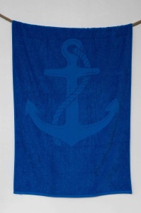 OLIMA „ANCHOR” JACQUARD BEACH TOWEL - Img 3
