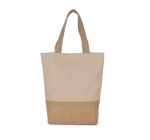 SHOPPING BAG IN COTTON AND BONDED JUTE THREADS - Img 5