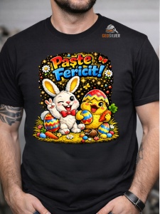 Tricou personalizat - Paste fericit