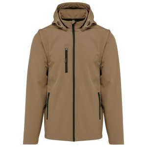 UNISEX 3-LAYER SOFTSHELL HOODED JACKET WITH REMOVABLE SLEEVES - Img 6