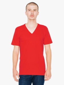 UNISEX FINE JERSEY V-NECK T-SHIRT - Img 2
