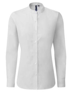 WOMEN’S BANDED COLLAR 'GRANDAD' SHIRT - Img 2