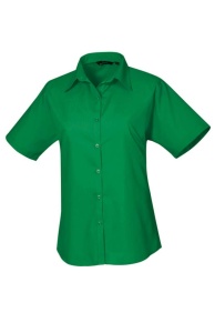 WOMEN'S SHORT SLEEVE POPLIN BLOUSE - Img 5