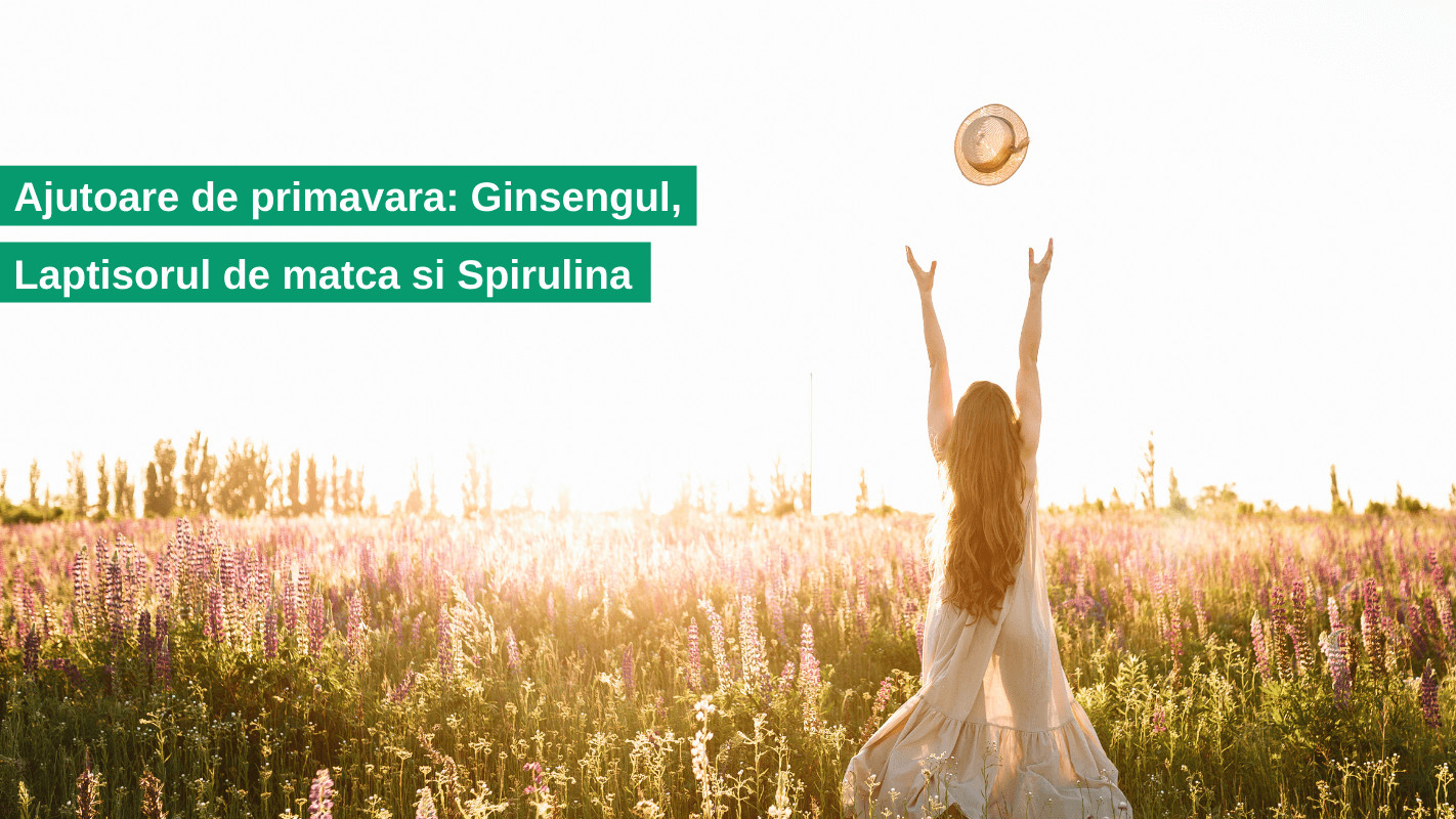 Ajutoare de primavara: Ginsengul, Laptisorul de matca si Spirulina