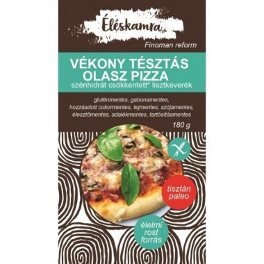 Amestec de faina redus in carbohidrati pentru pizza italiana subtire Eleskamra - 180 g