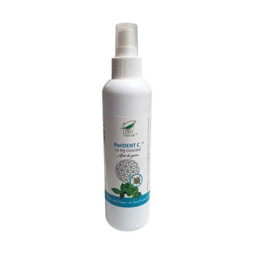 Apa de gura cu argint coloidal Perident C spray - 200 ml, Medica