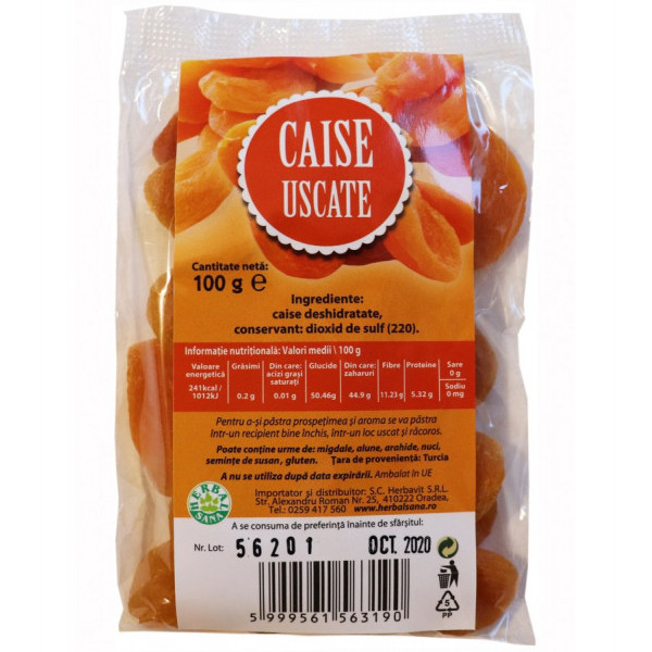 Caise uscate - 100 g