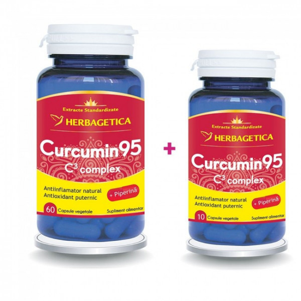 Curcumin 95 C3 Complex - 60 cps +10 cps gratis