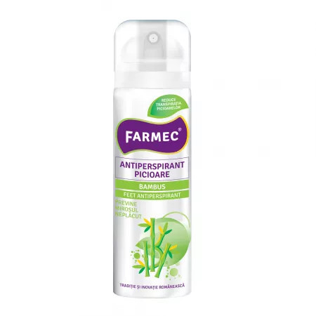 Farmec Spray antiperspirant pentru picioare - 150 ml, Farmec
