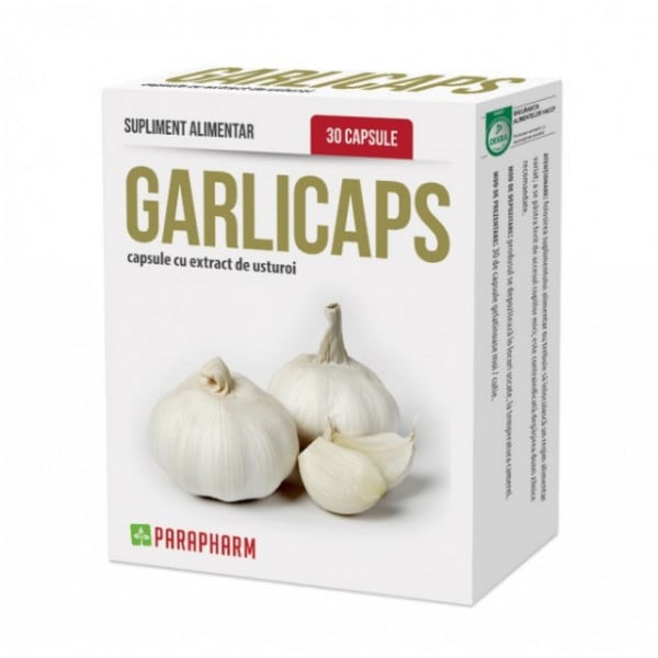 Garlicaps 30 cps - Antibiotic natural, Tensiune