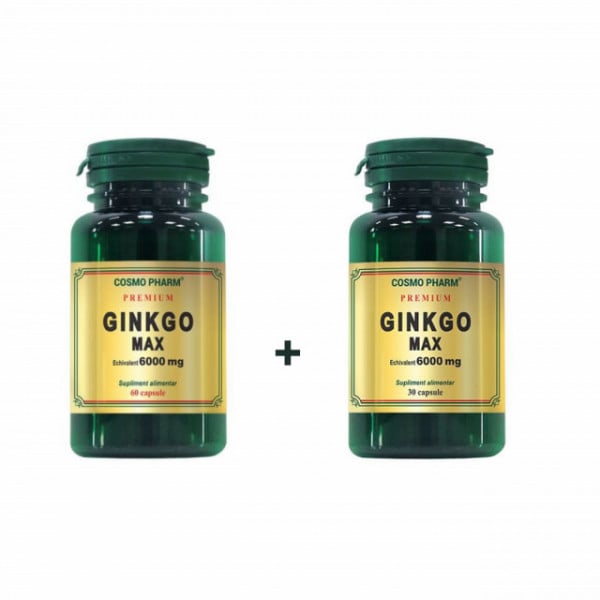 Ginkgo Max Extract 6000 mg - 60cps + 30cps Gratis