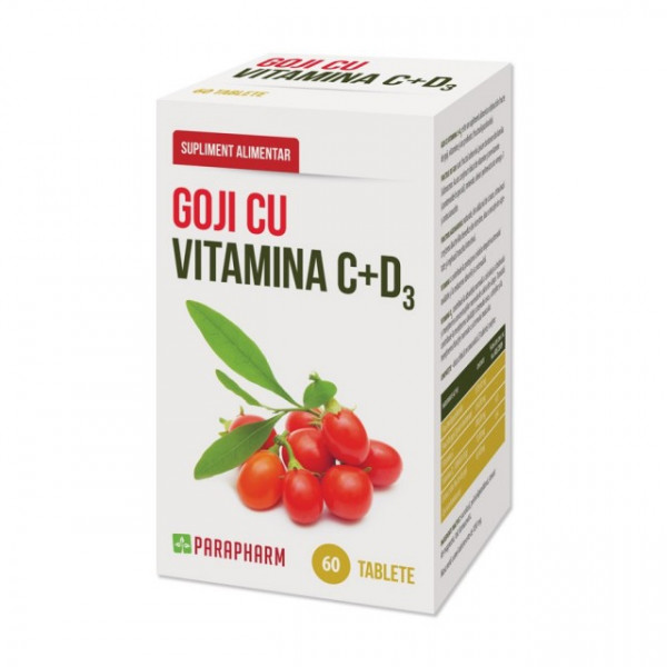Goji cu Vitamina C + D3 - 60 tbl