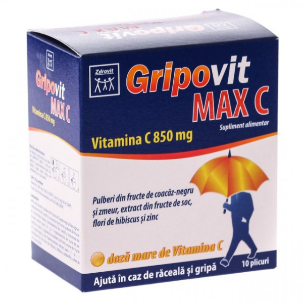Gripovit Max Vitamina C 850mg - 10 dz