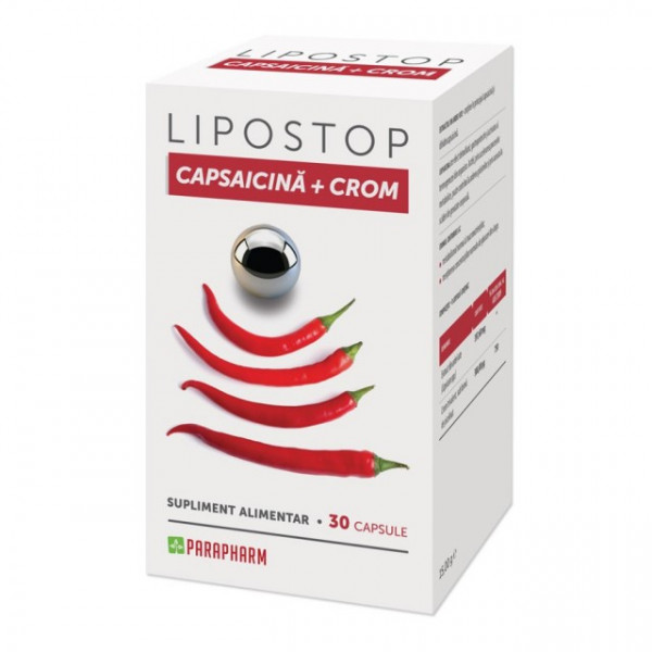 Lipostop Capsaicina + Crom - 30 cps