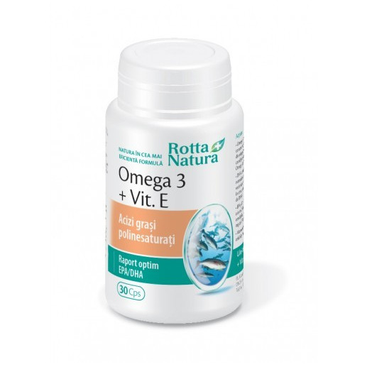 Omega 3 + Vitamina E - 30 cps