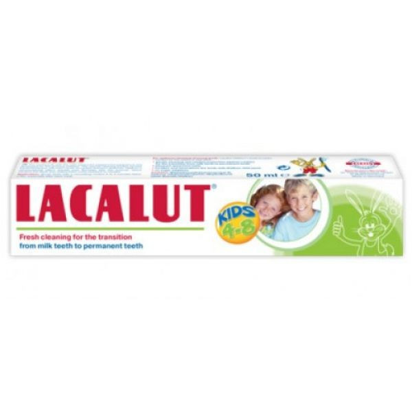 Pasta de dinti Lacalut Kids 4-8 ani - 50 ml