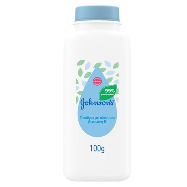 Pudra pentru Bebelusi Johnson's Baby, cu Aloe Vera si Vitamina E - 100 g