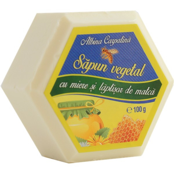 Sapun hexagonal cu miere si laptisor de matca - 100g
