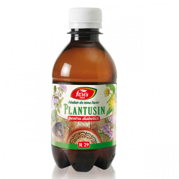 Sirop Plantusin pentru Diabetici R29 - 250 ml Fares
