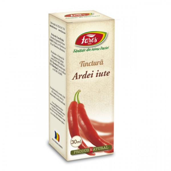 Tinctura Ardei Iute - 30 ml Fares