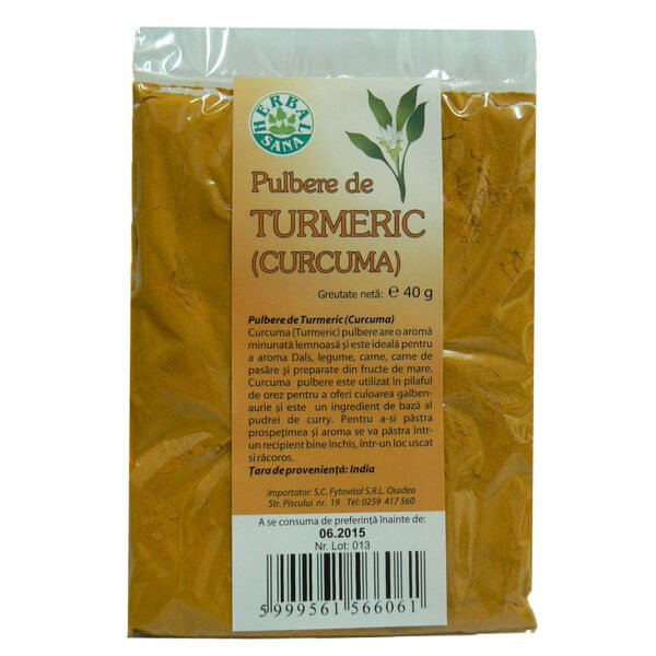Turmeric pulbere - 40 g Herbavit