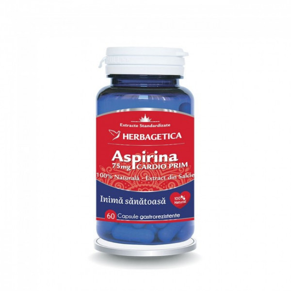 Aspirina naturala Cardio Prim - 60 cps