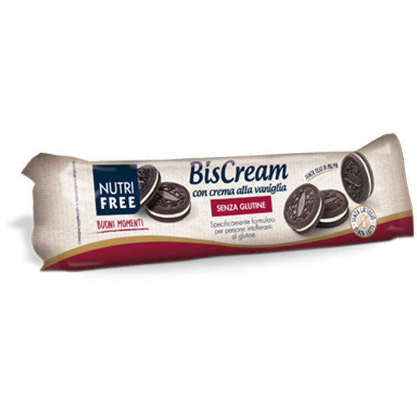 Biscream - Biscuiti cu Crema Vanilie 125 g - Nutrifree