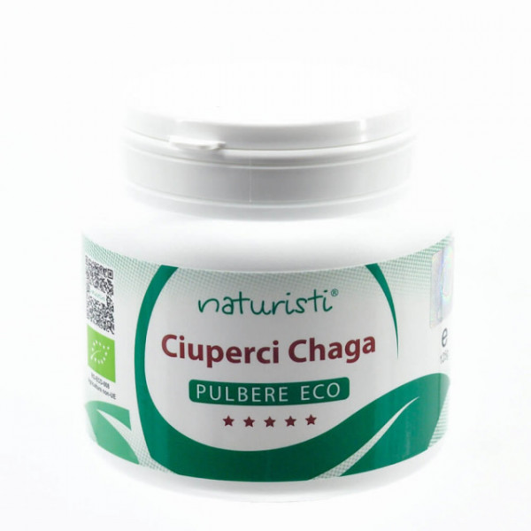 Ciuperci Chaga pulbere ECO - 125 g