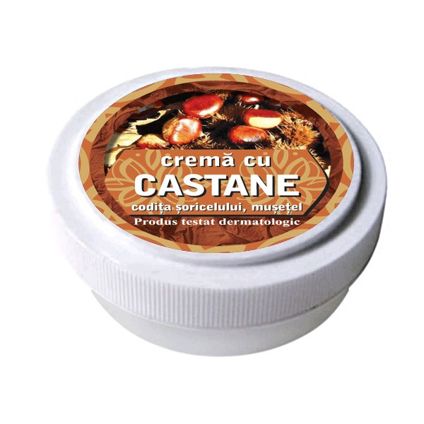 Crema cu extracte de castan, coada soricelului, musetel, camfor 15 g