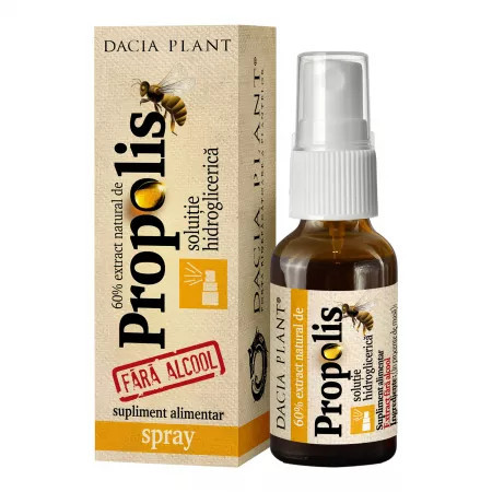 Extract natural de propolis fara alcool spray - 20 ml