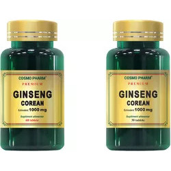 Ginseng Corean 1000 mg - 60cps + 30cps Gratis