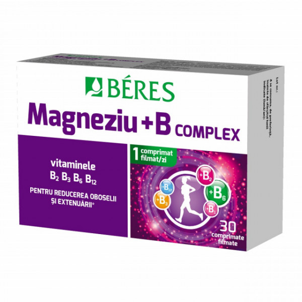 Magneziu + B complex - 30 cpr