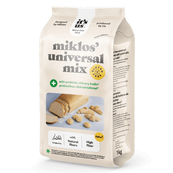 Mix Universal cu inulina de cicoare prebiotica It's Us Miklos's - 1000 g